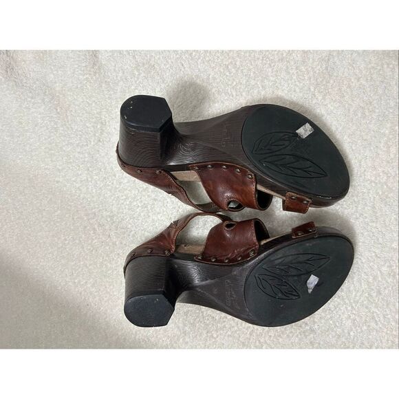 Dansko Nigella brown leather strappy heels size 8 - Picture 5 of 8